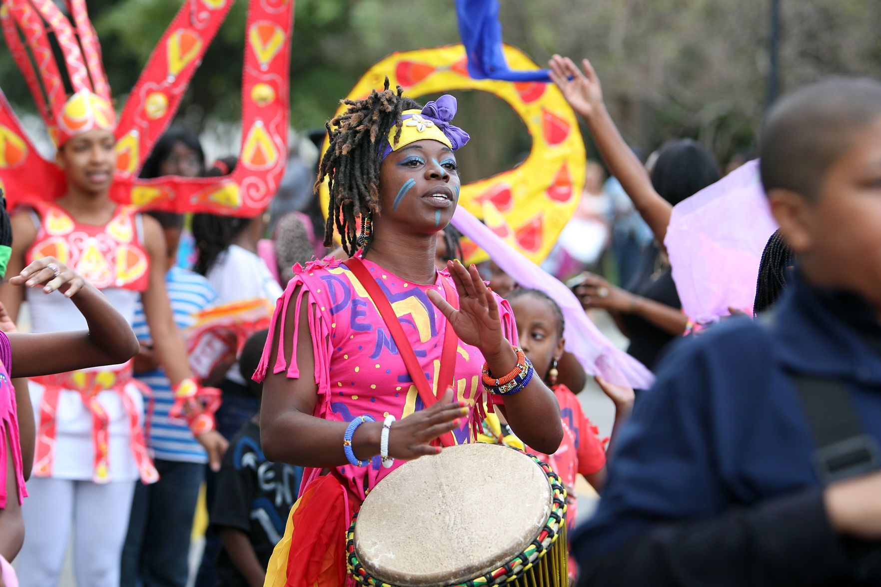 MOJA parade drums